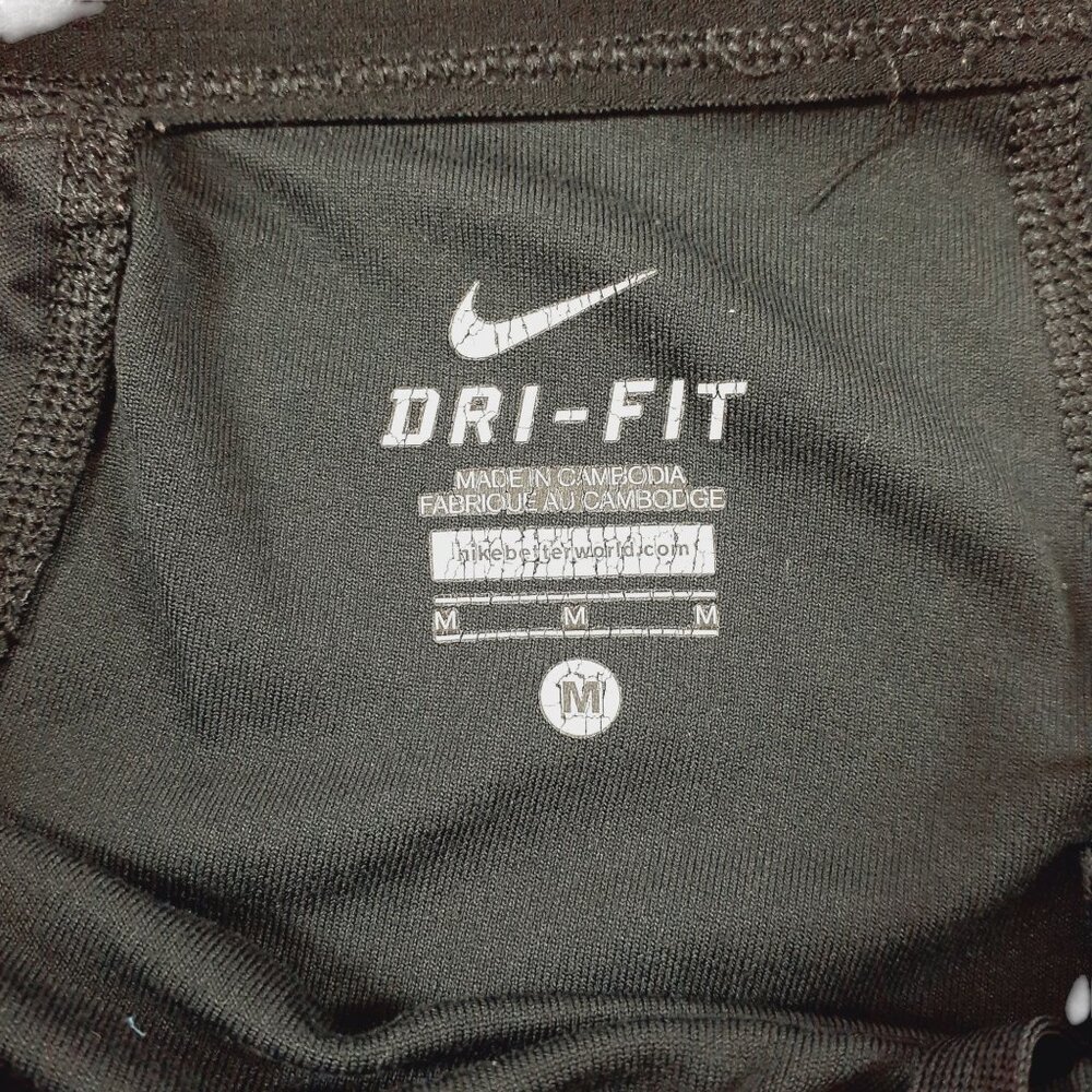 Nike Dri Fit Athletic Short Mens Size Medium Black Pull On Stretch Mid Rise - Picture 4 of 4